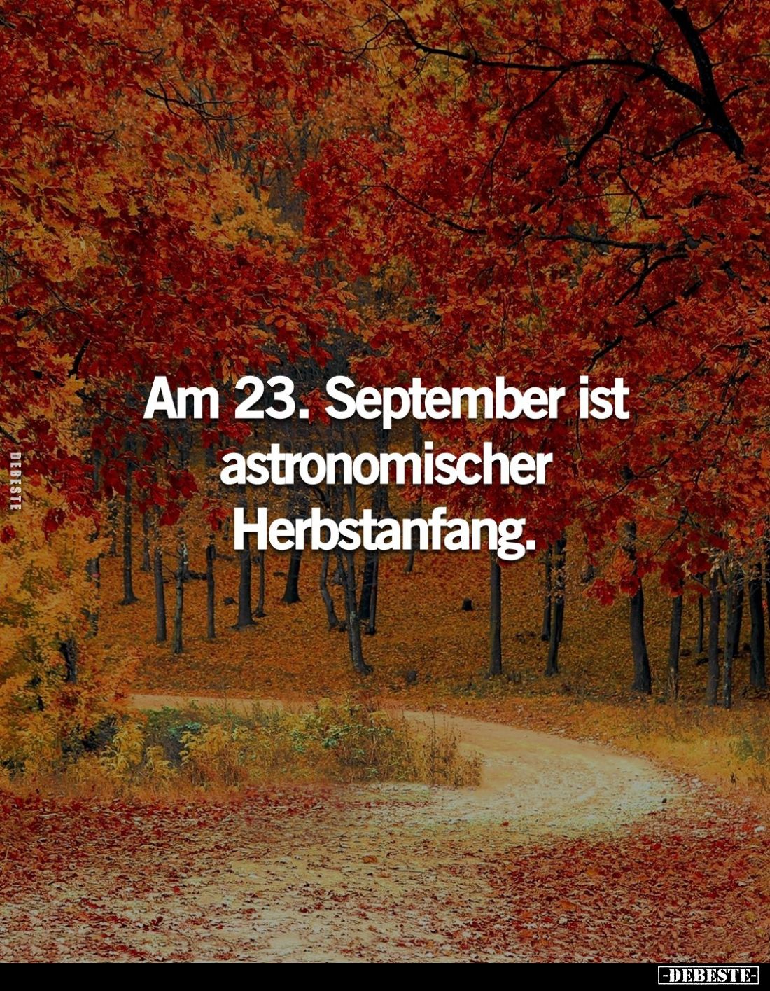 Am 23. September ist astronomischer Herbstanfang.