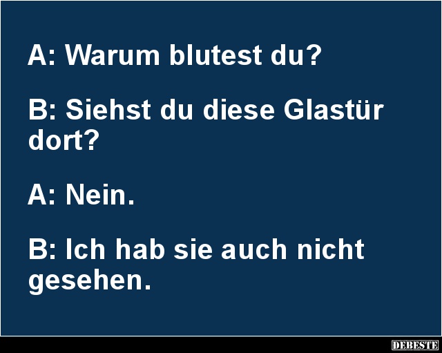 Warum blutest du? - Lustige Bilder | DEBESTE.de
