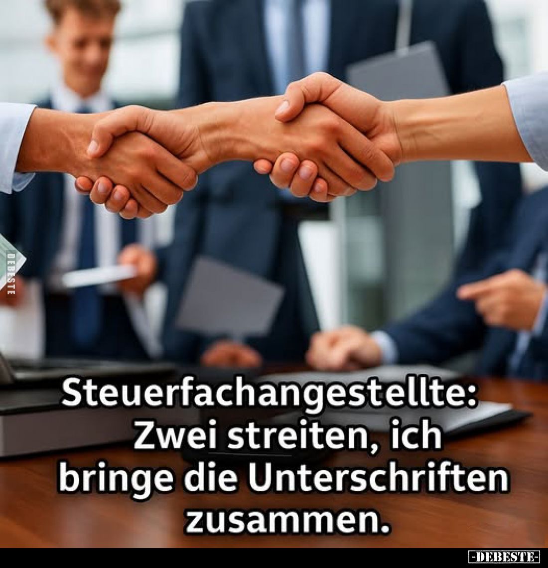 Steuerfachangestellte: Zwei streiten, ich bringe die Unterschriften zusammen.