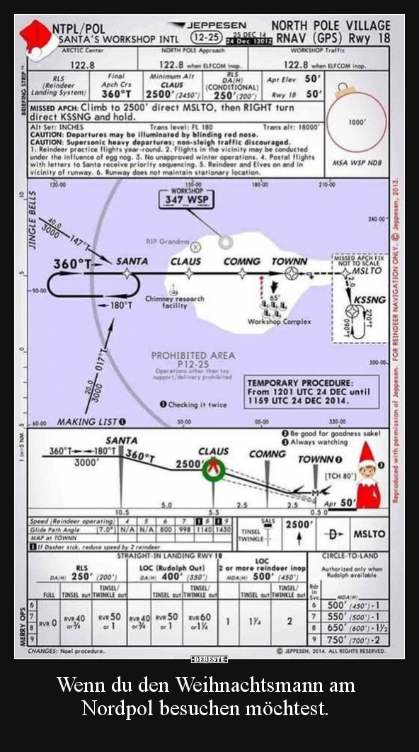 Wenn du den Weihnachtsmann am Nordpol besuchen möchtest... - Lustige Bilder | DEBESTE.de