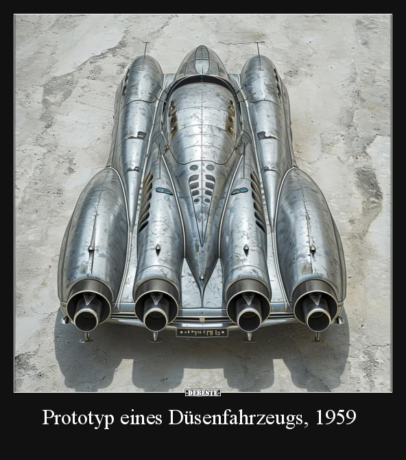 Prototyp eines Düsenfahrzeugs, 1959.. - Lustige Bilder | DEBESTE.de