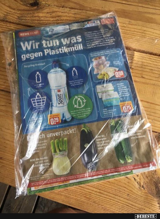 Wir tun was gegen plastikmüll... - Lustige Bilder | DEBESTE.de