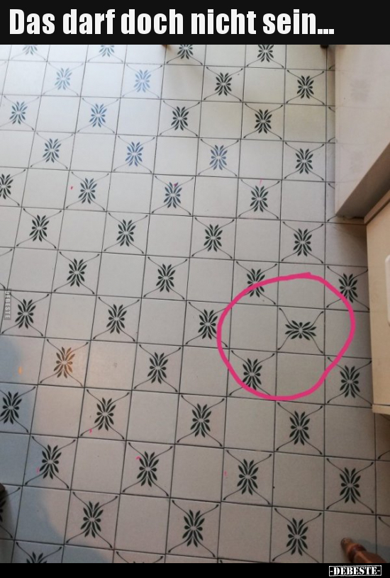 Das darf doch nicht sein...