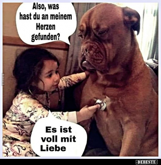 Also, was hast du an meinem Herzen gefunden?..