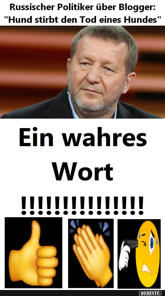 Putin und die Selbstvernichtung seines russischen Abschaumes - Lustige Bilder | DEBESTE.de