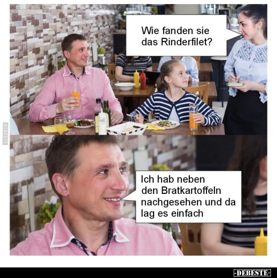 Wie fanden sie das Rinderfilet?.. - Lustige Bilder | DEBESTE.de