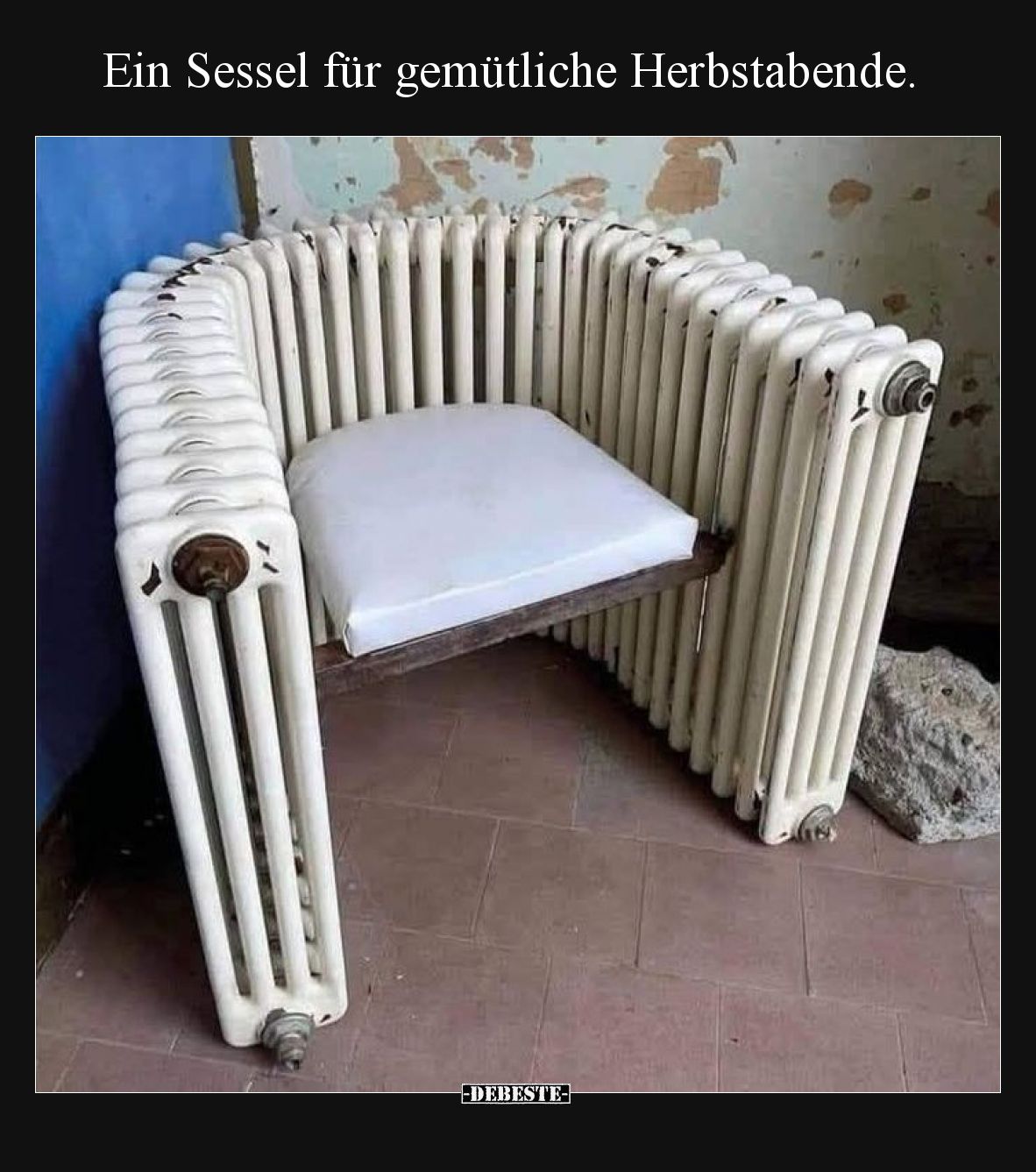 Ein Sessel für gemütliche Herbstabende.