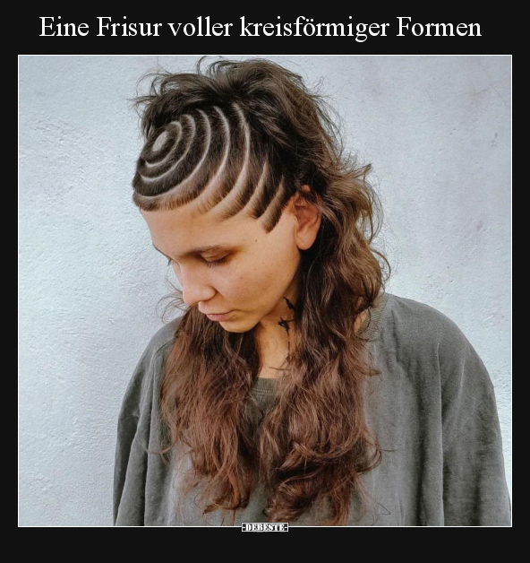 Eine Frisur voller kreisförmiger Formen.. - Lustige Bilder | DEBESTE.de