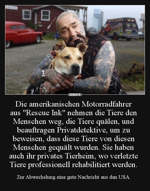 Die amerikanischen Motorradfahrer aus "Rescue Ink" nehmen.. - Lustige Bilder | DEBESTE.de
