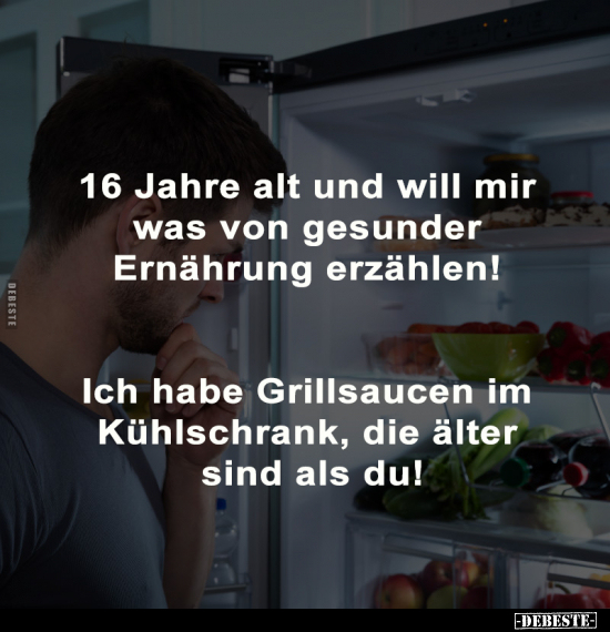 Lustige Bilder zum Thema: Ernährung, Kühlschrank