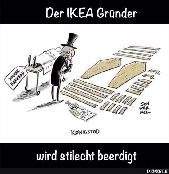 Der IKEA Gründer wird stilecht beerdigt.. - Lustige Bilder | DEBESTE.de