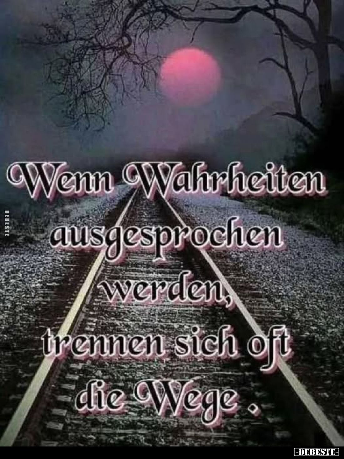 Wenn Wahrheiten ausgesprochen werden, trennen sich oft die Wege.