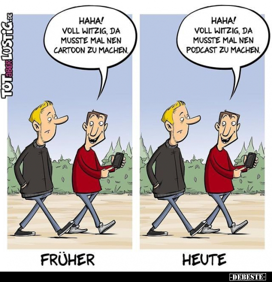 Haha! Voll witzig, da musste mal nen Cartoon zu machen... - Lustige Bilder | DEBESTE.de