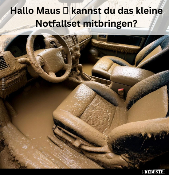 Hallo Maus kannst du das kleine Notfallset mitbringen?.. - Lustige Bilder | DEBESTE.de