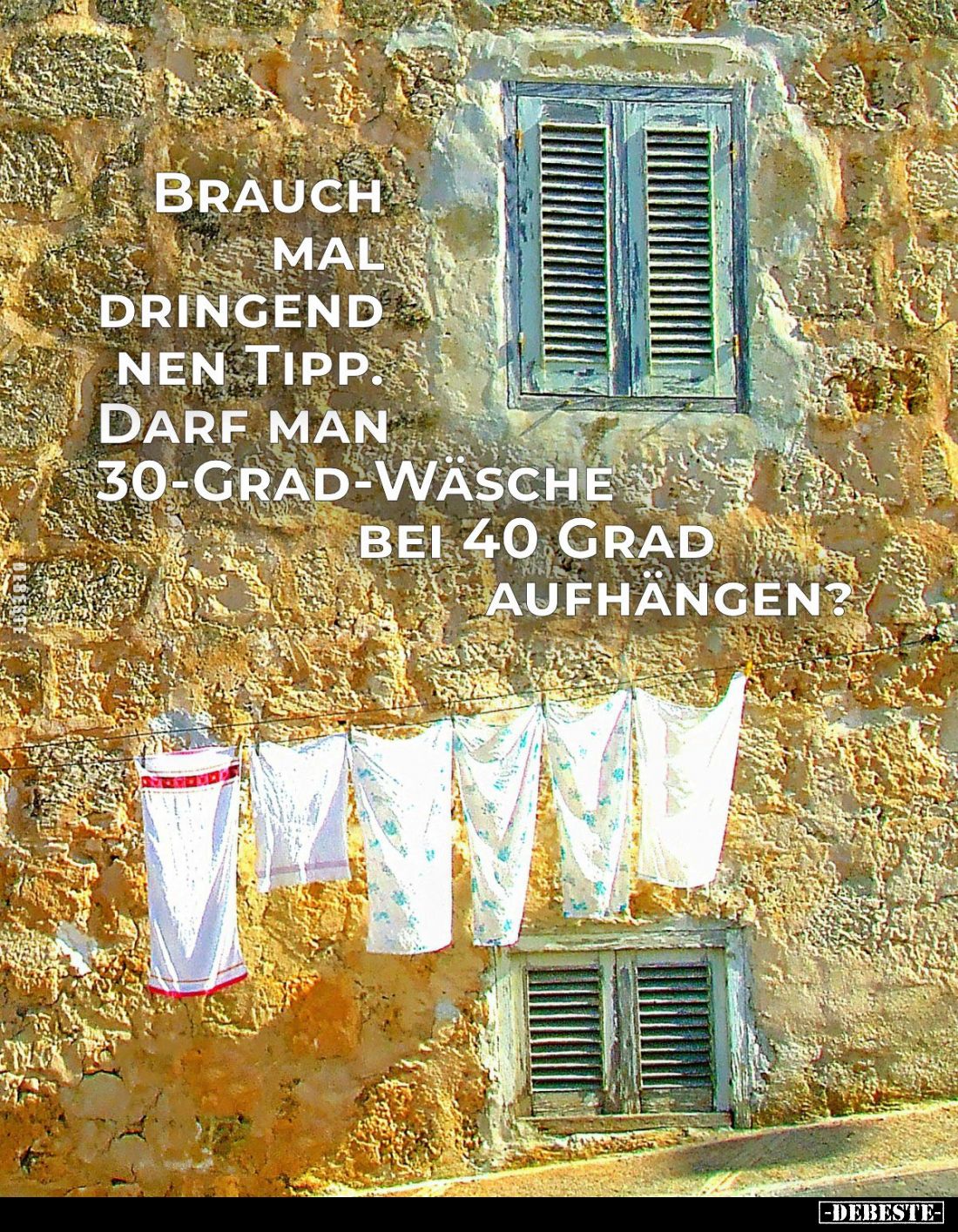 Brauch mal dringend nen Tipp. Darf man 30-Grad-Wäsche bei 40 Grad aufhängen?