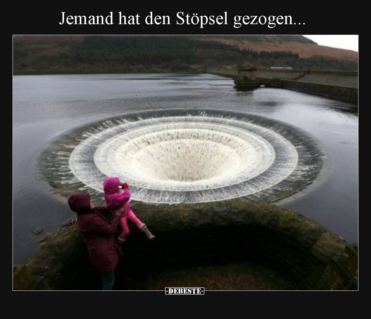 Jemand hat den Stöpsel gezogen.