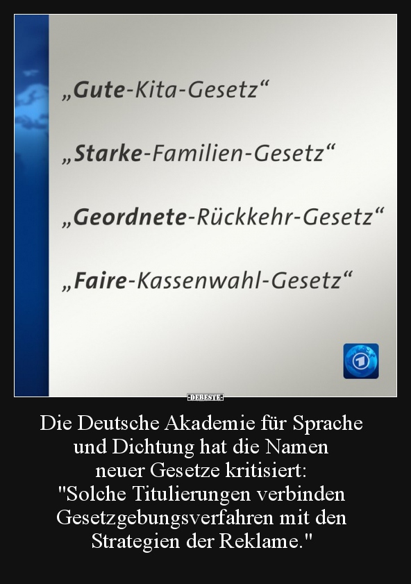 Die Deutsche Akademie für Sprache und Dichtung hat die..