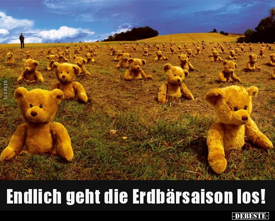 Endlich geht die Erdbärsaison los!..