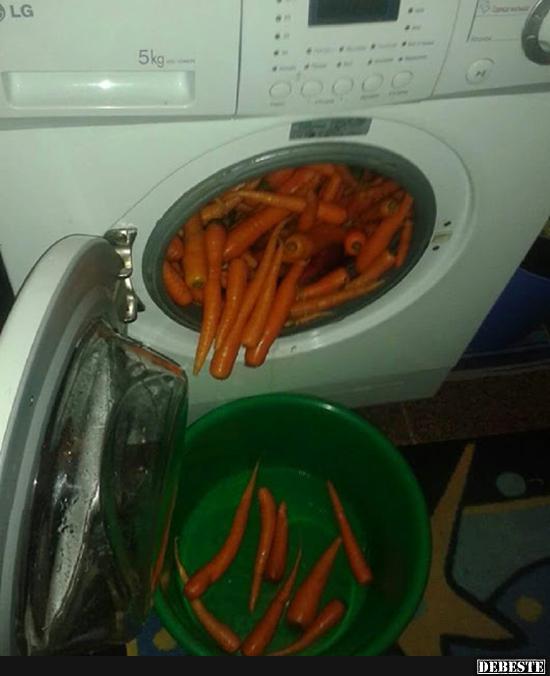 Gemüse Waschen mal anders..