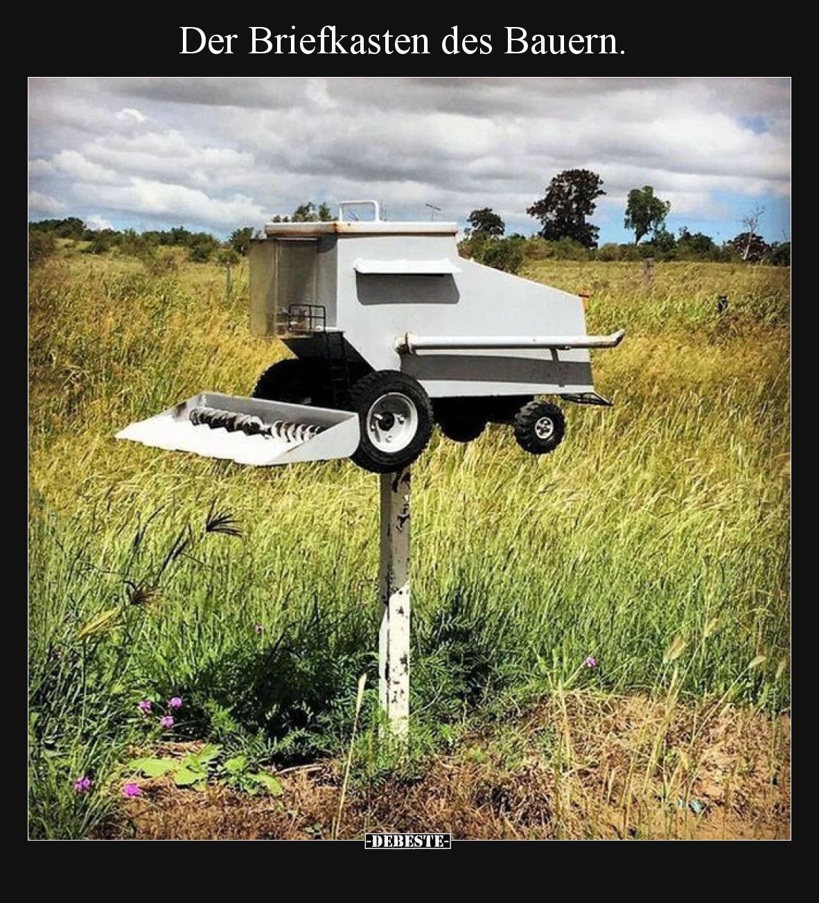 Der Briefkasten des Bauern