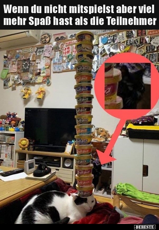 Wenn du nicht mitspielst aber viel mehr Spaß hast als die..