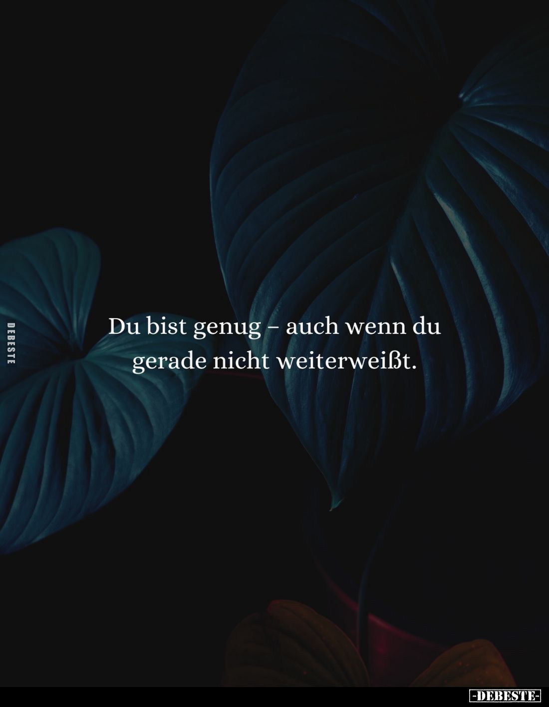 Du bist genug – auch wenn du gerade nicht weiterweißt.