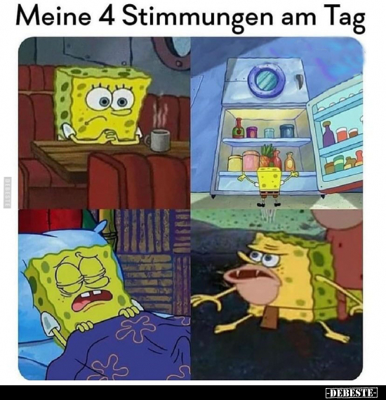 Meine 4 Stimmungen am Tag.. - Lustige Bilder | DEBESTE.de