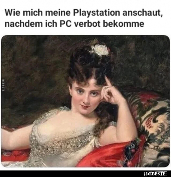 Wie mich meine Playstation anschaut, nachdem ich PC verbot.. - Lustige Bilder | DEBESTE.de