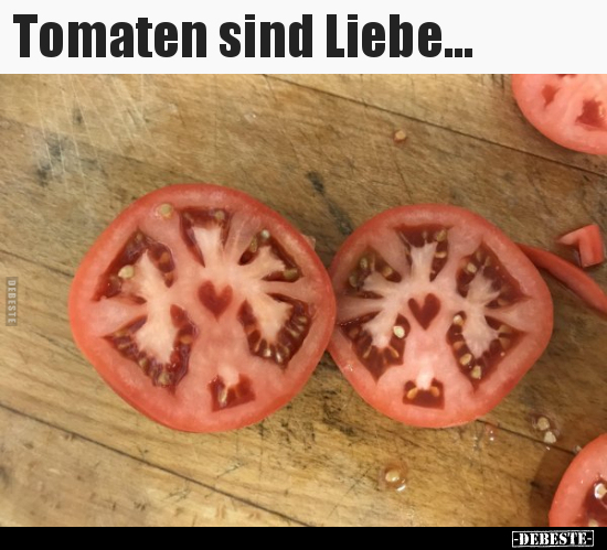 Tomaten sind Liebe... - Lustige Bilder | DEBESTE.de