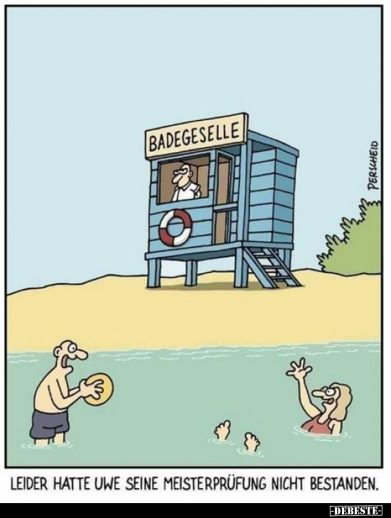 Leider hatte Uwe seine Meisterprüfung nicht bestanden...