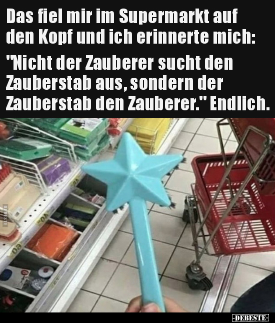 Das fiel mir im Supermarkt auf den Kopf und ich erinnerte.. - Lustige Bilder | DEBESTE.de