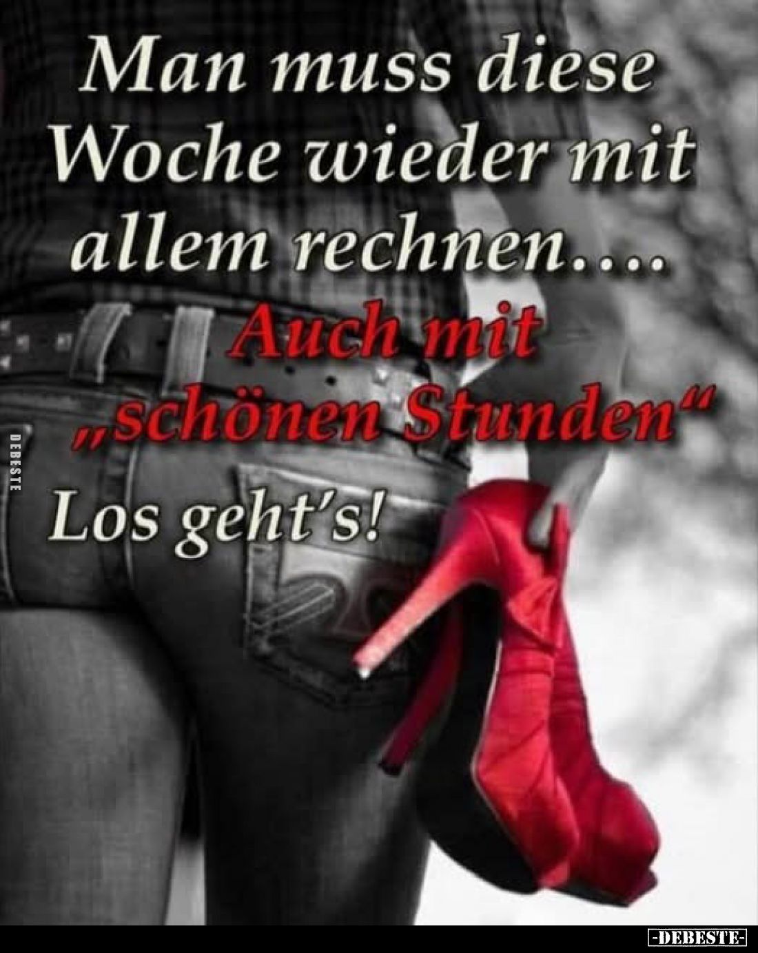 Man muss diese Woche wieder mit allem rechnen.... Auch mit ,,schönen Stunden"
Los geht's!