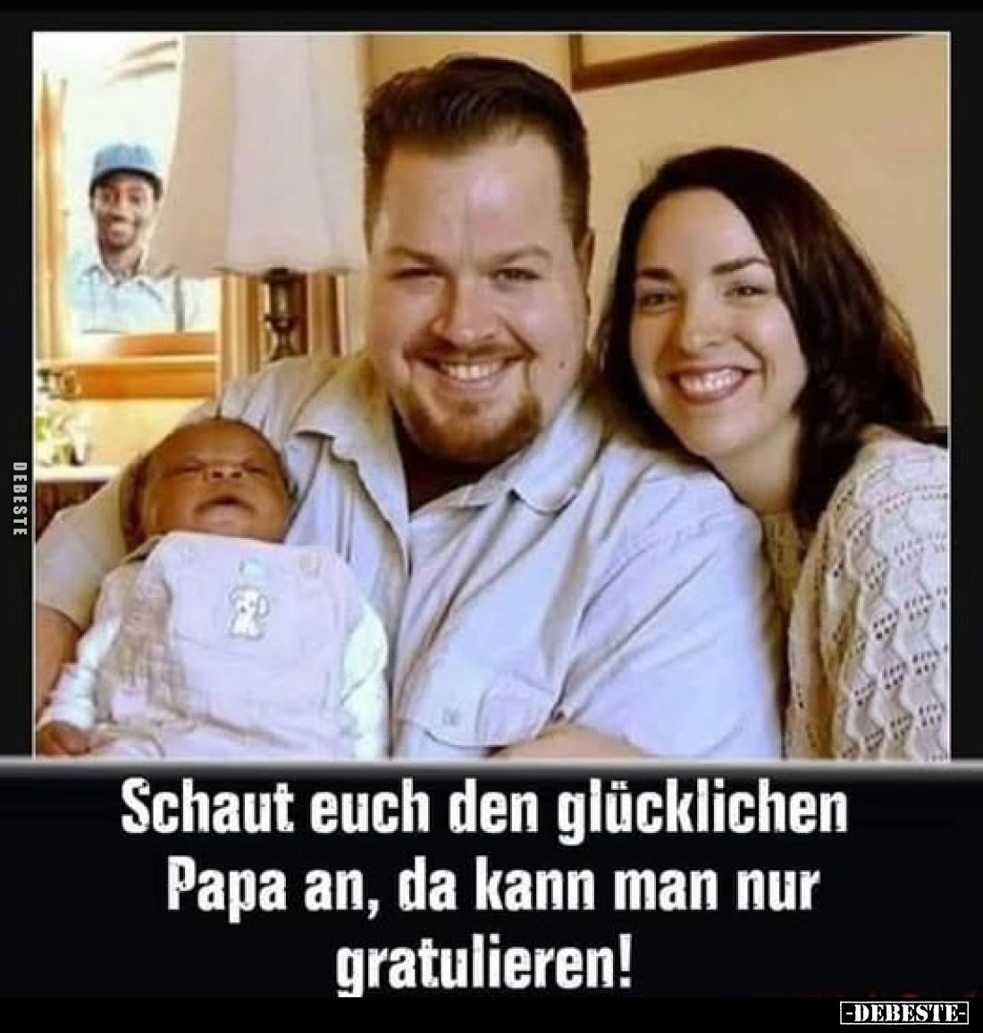 Schaut euch den glücklichen Papa an, da kann man nur.. - Lustige Bilder | DEBESTE.de