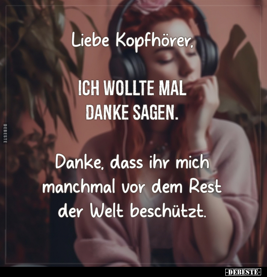 Liebe, Kopfhörer, Danke, Danke Sagen, Der Welt