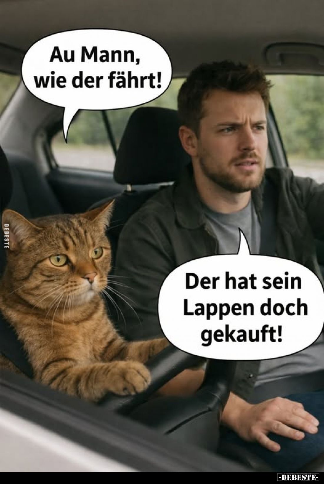 Au Mann, wie der fährt!
-
Der hat sein Lappen doch gekauft!