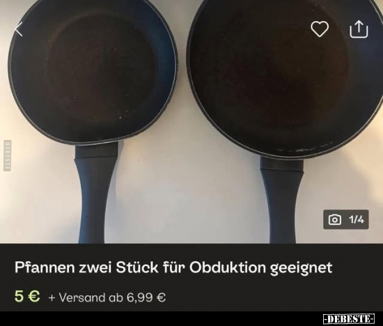 Pfannen zwei Stück für Obduktion geeignet 5€ + Versand.. - Lustige Bilder | DEBESTE.de