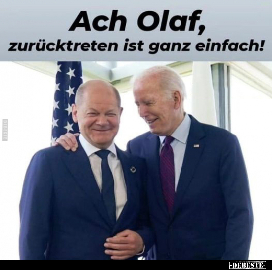 Ach Olaf, zurücktreten ist ganz einfach!.. - Lustige Bilder | DEBESTE.de