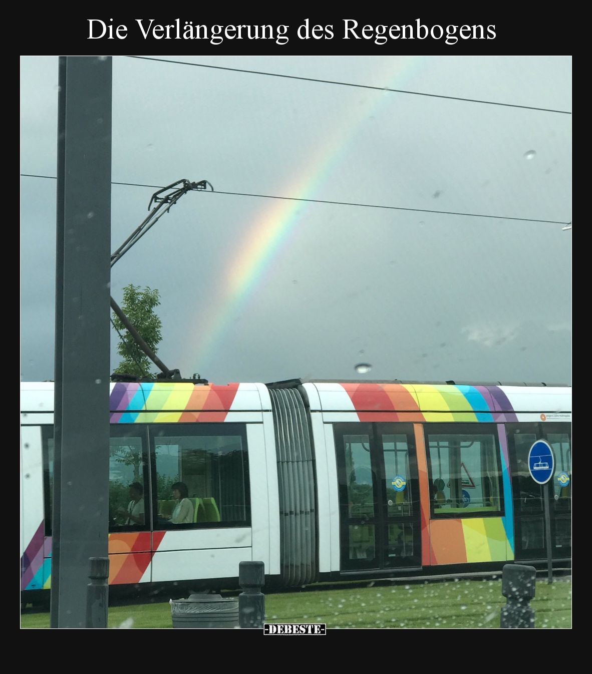Die Verlängerung des Regenbogens