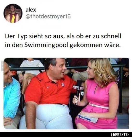 Der Typ sieht so aus, als ob er zu schnell in den.. - Lustige Bilder | DEBESTE.de