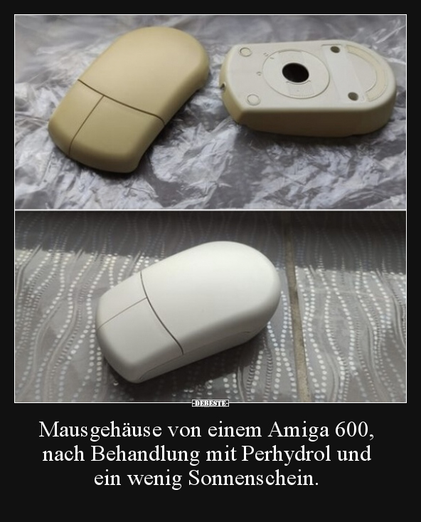 Mausgehäuse von einem Amiga 600, nach Behandlung mit.. - Lustige Bilder | DEBESTE.de