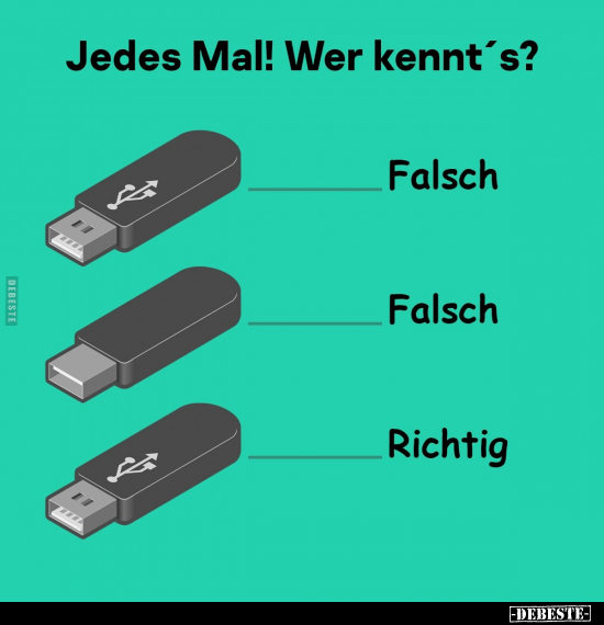 Jedes Mal! Wer kennt's?