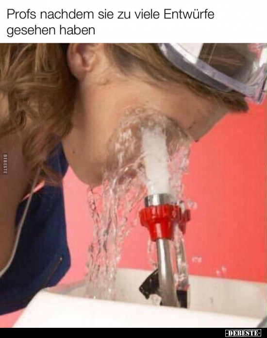Profs nachdem sie zu viele Entwürfe gesehen haben
