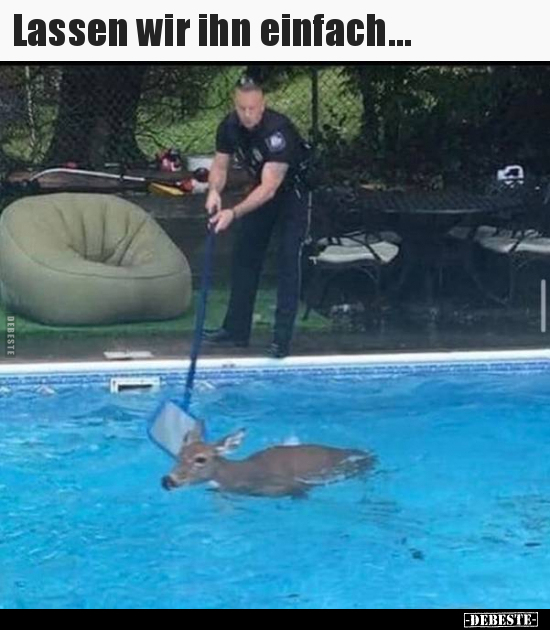 Lassen wir ihn einfach...