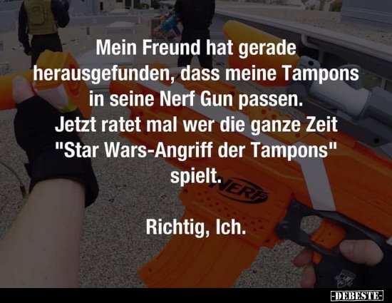 Mein Freund hat gerade herausgefunden, dass meine Tampons.. - Lustige Bilder | DEBESTE.de