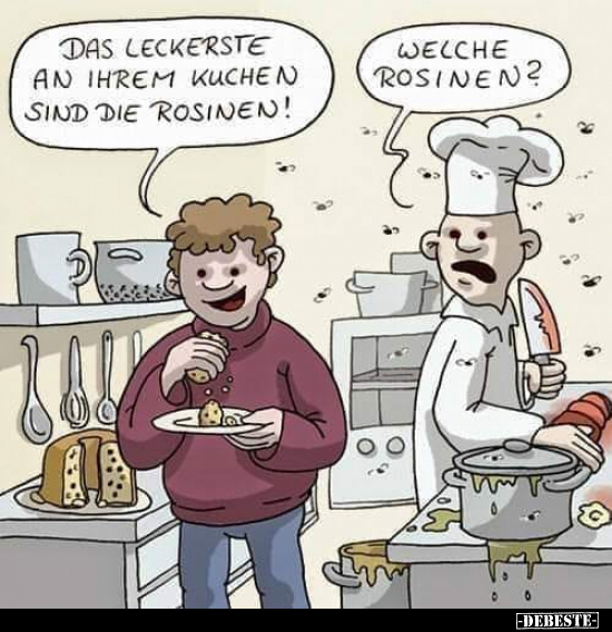 Das Leckerste an ihrem Kuchen sind die Rosinen!.. - Lustige Bilder | DEBESTE.de