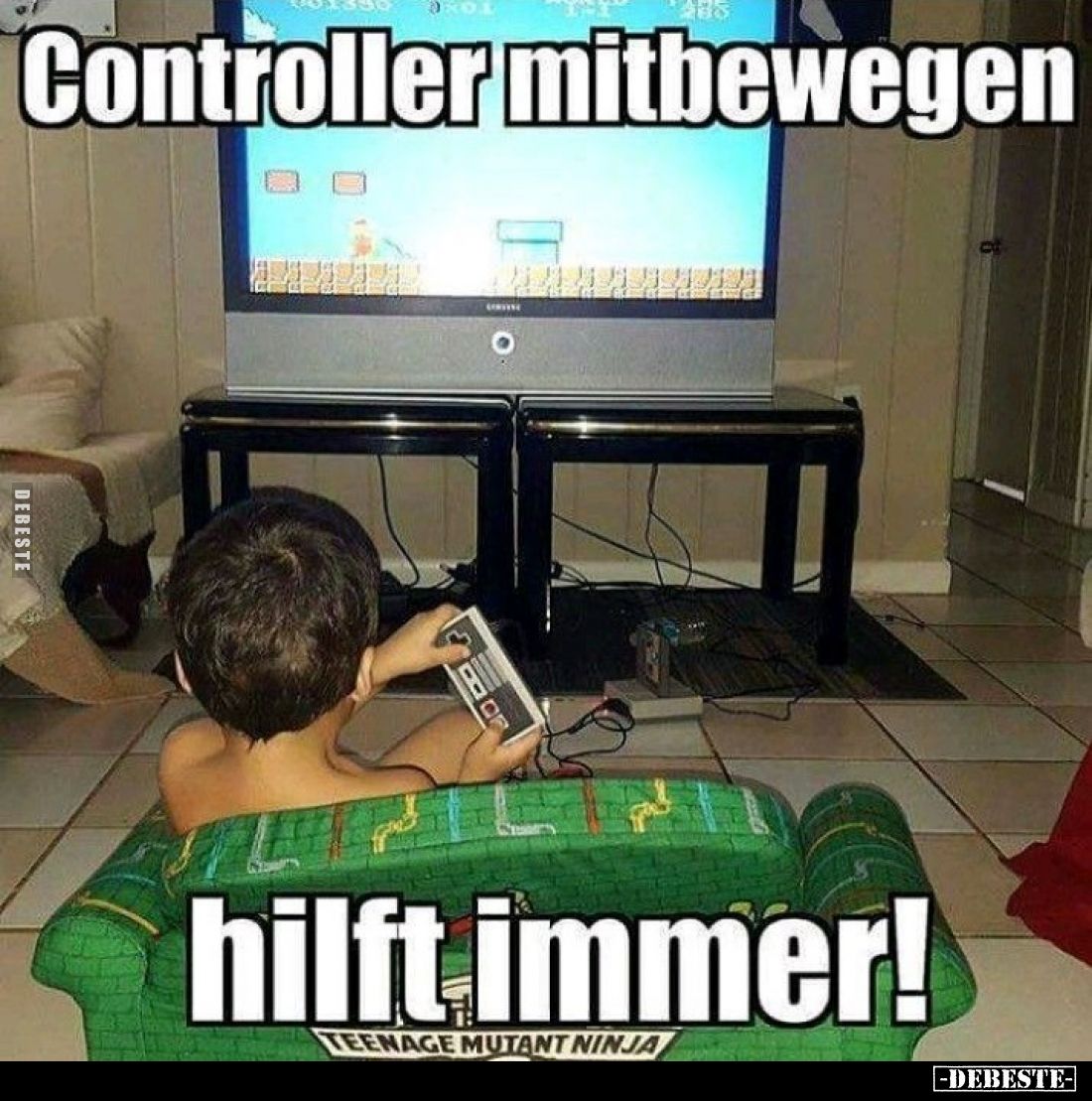 Controller mitbewegen
hilft immer!
