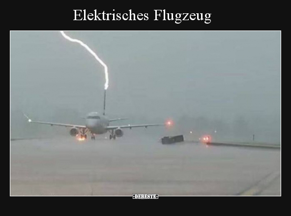 Elektrisches Flugzeug.. - Lustige Bilder | DEBESTE.de