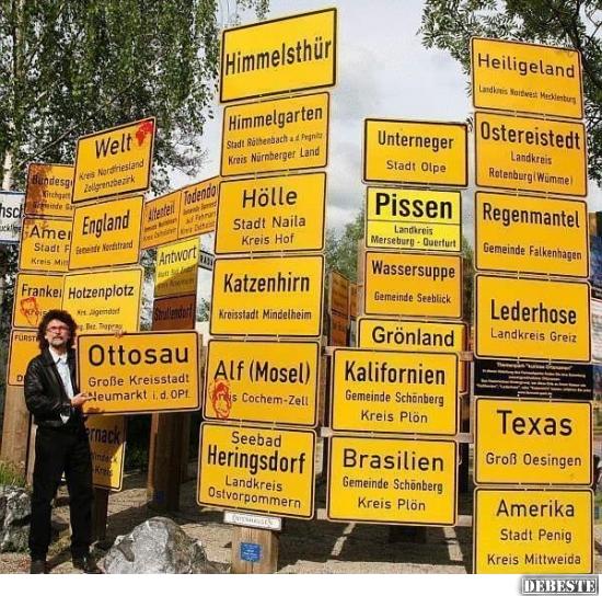 Kuriose Ortsnamen Deutschlands - Lustige Bilder | DEBESTE.de