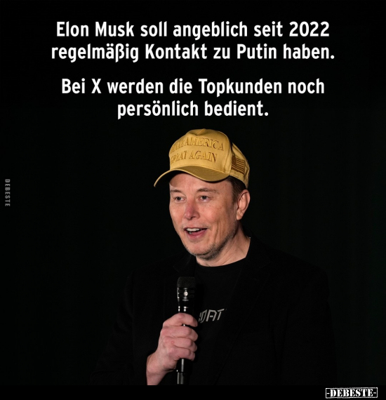 Elon Musk soll angeblich seit 2022.. - Lustige Bilder | DEBESTE.de