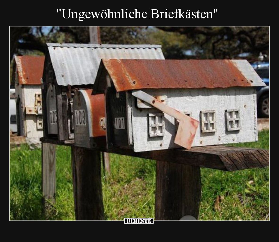 Ungewöhnliche Briefkästen